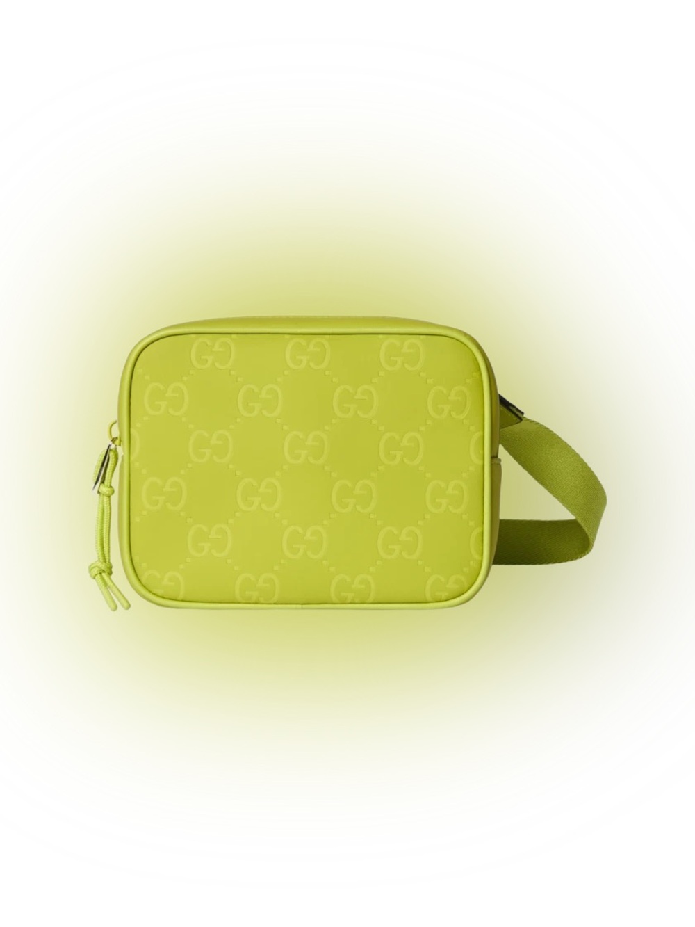 Gucci Rubber Effect Monogram GG Crossbody Bag Firefly